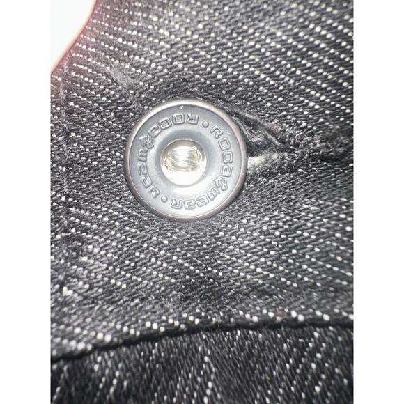 Rocawear Y2K Dark Denim Jeans Black Size 38 X 32 106830 Baggy Wide Leg Pants - Picture 5 of 16